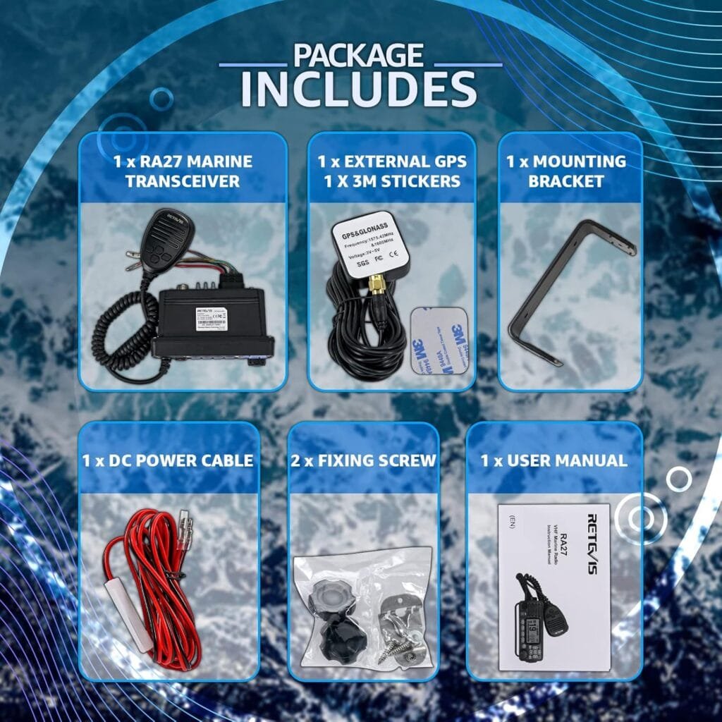 Radio marina VHF retevis RA27 unboxing 3 retevis RA27