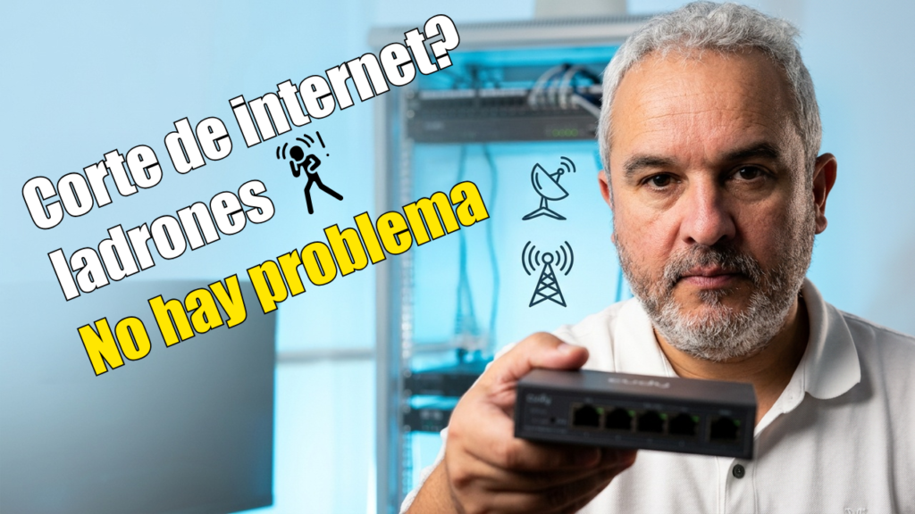 Los ladrones cortan la fibra primero: ¿Está tu negocio realmente protegido? 🔒⚡ 58 sin internet, te cortaron el cable